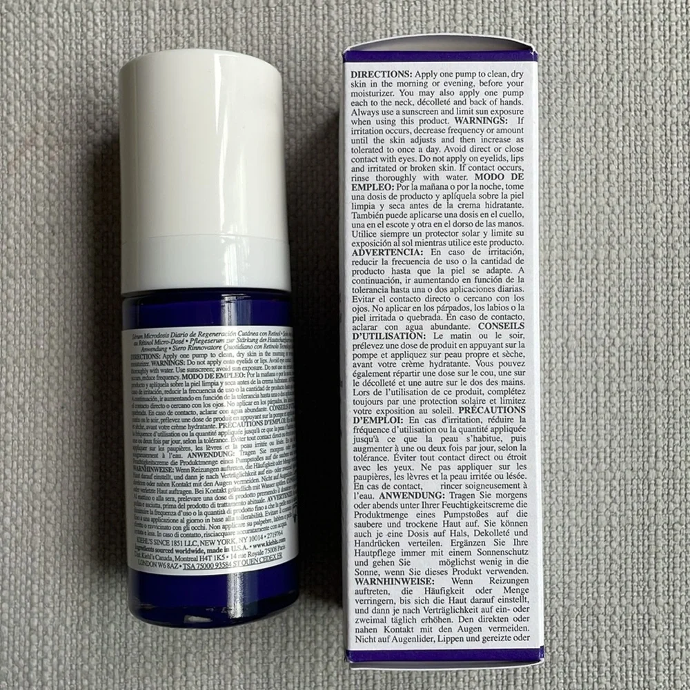 Kiehl's Micro-Dose Anti-Aging Retinol Serum with Ceramides and Peptide